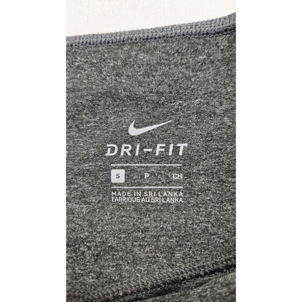 Nike Dri-FIT Womens Gray Heather Colorblock Training Leggings Small Tight Yoga - Picture 4 of 5